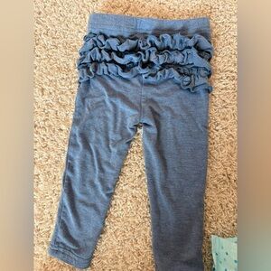 Little Sleepies Denim Blue Ruffled Leggings